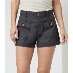 Vuori S Dark Gray Shorts VW3039 Stretch Fabric Zip Fly Pockets Size Small